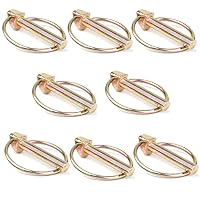 Vista 9 de Kit de surtido de 6 piezas de pasadores de chaveta 7/16 con anillo, pasador de chaveta resistente para tractores agrícolas, remolques, cortacésped