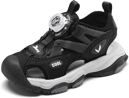 Unisex Children's Sandals Boys Girls Breathable Lightweight Summer Shoes Atmungsaktiv Rutschfest Schnelltrocknend Outdoorsandalen Strandsandalen Sportsandalen mit Drehverschluss