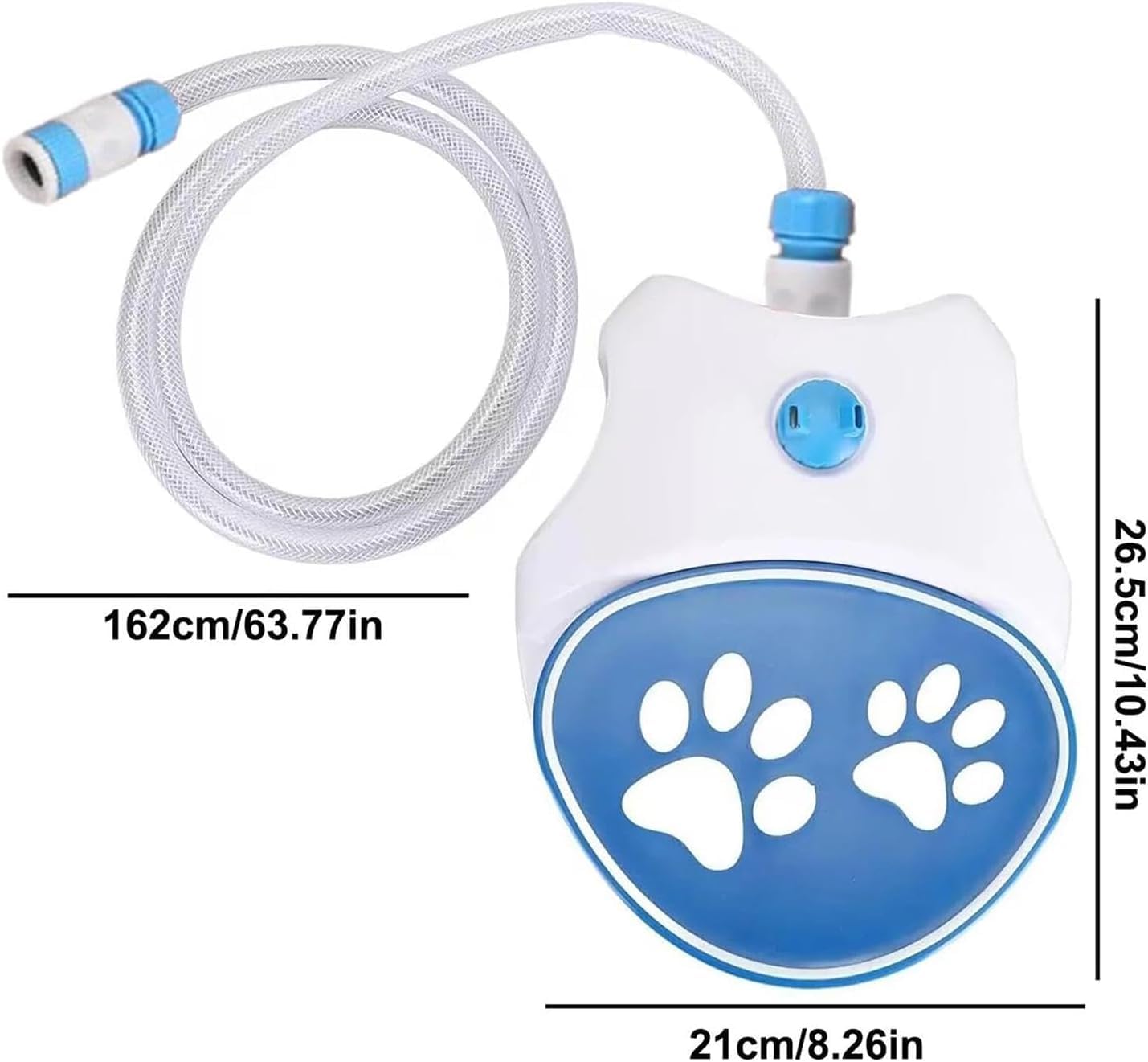 Wasserfontäne mit Pedal, Pfotenaktivierter Hunde Trinkbrunnen, Wasserspielzeug Für Welpen Im Garten Und Rasen, Fußbetätigter Wasserspender mit Sprinklerfunktion