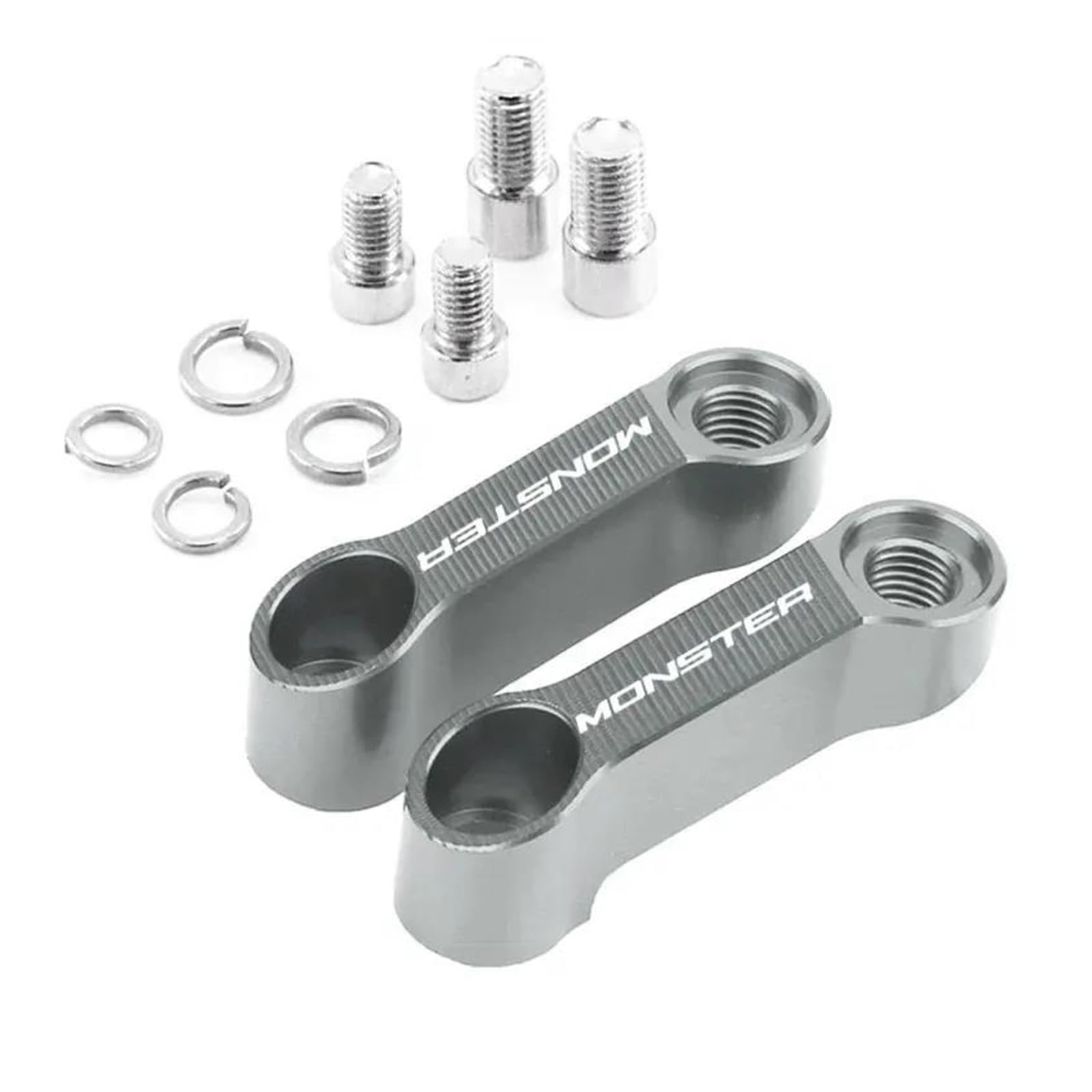 Ztqlijqf Gray Extension Bracket For Monster 695 696 795 796 797 821 1200 1200S 1100/S(Gray)