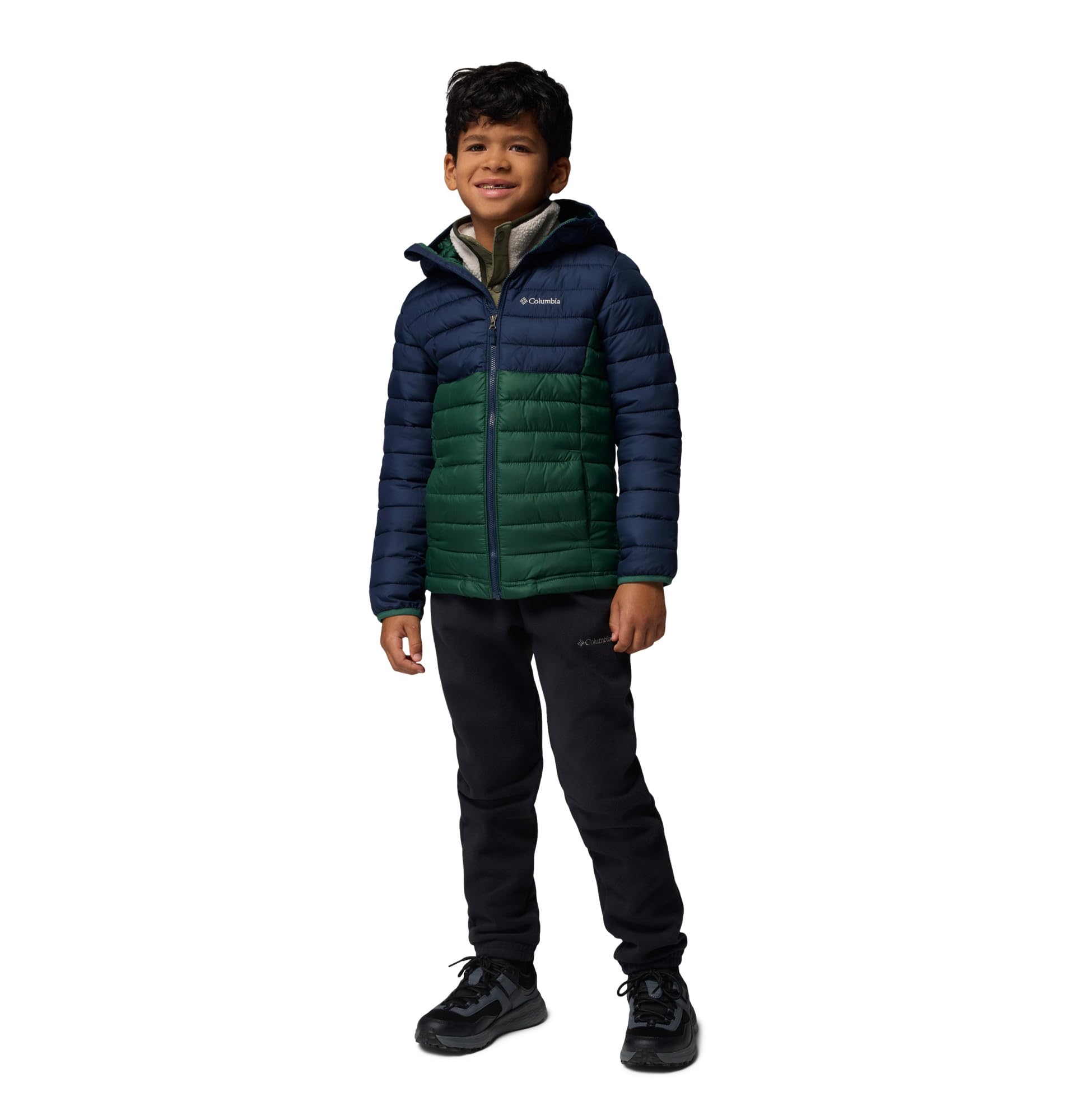 Buy Columbia Kids Boys Green OmniHeat Reflective Powder Lite II