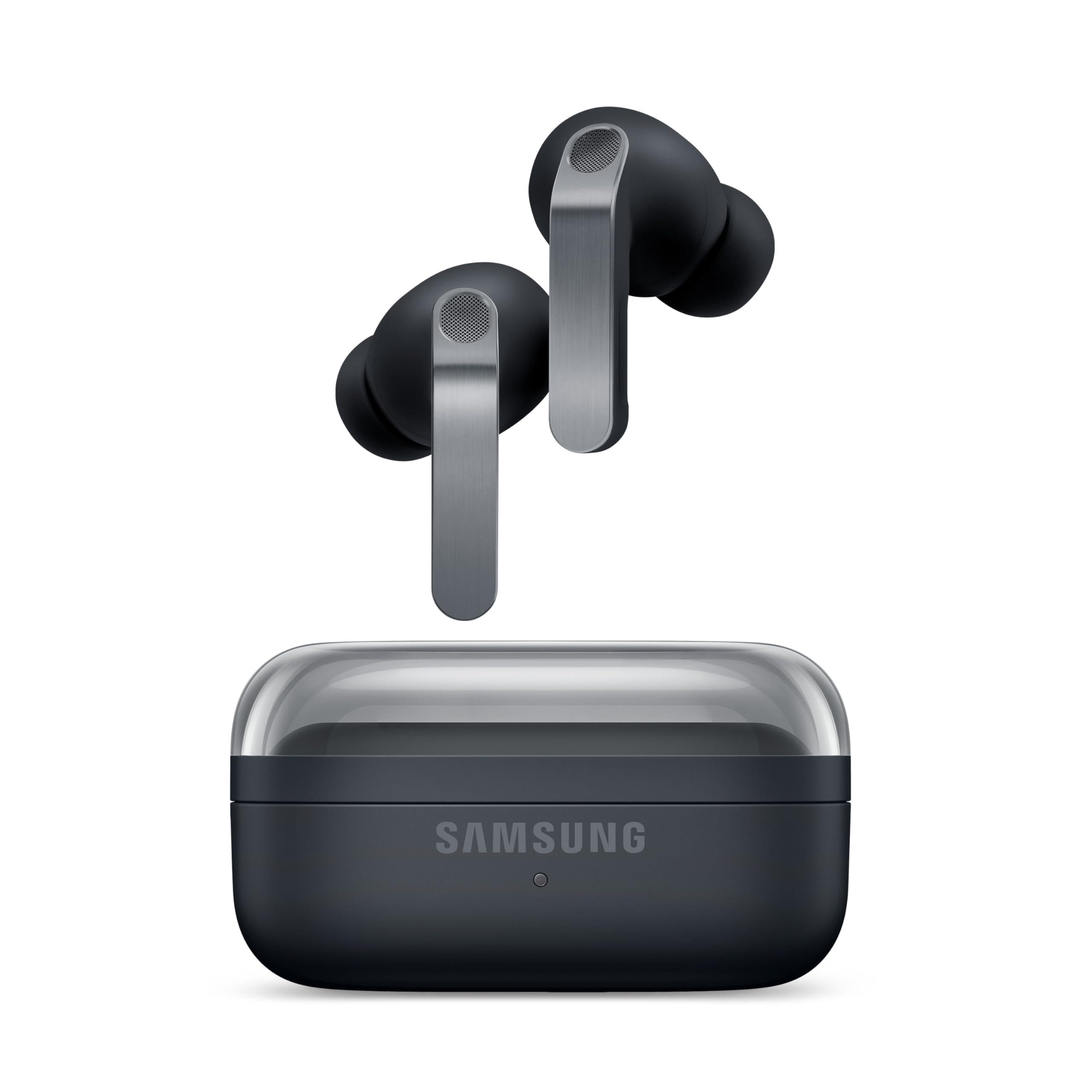 Samsung Galaxy Buds4 Pro, Siyah, Metal Gövde, 2 Yollu Hoparlör & Çift Amplifikatör, Geliştirilmiş ANC, Adaptif Gürültü Kontrolü