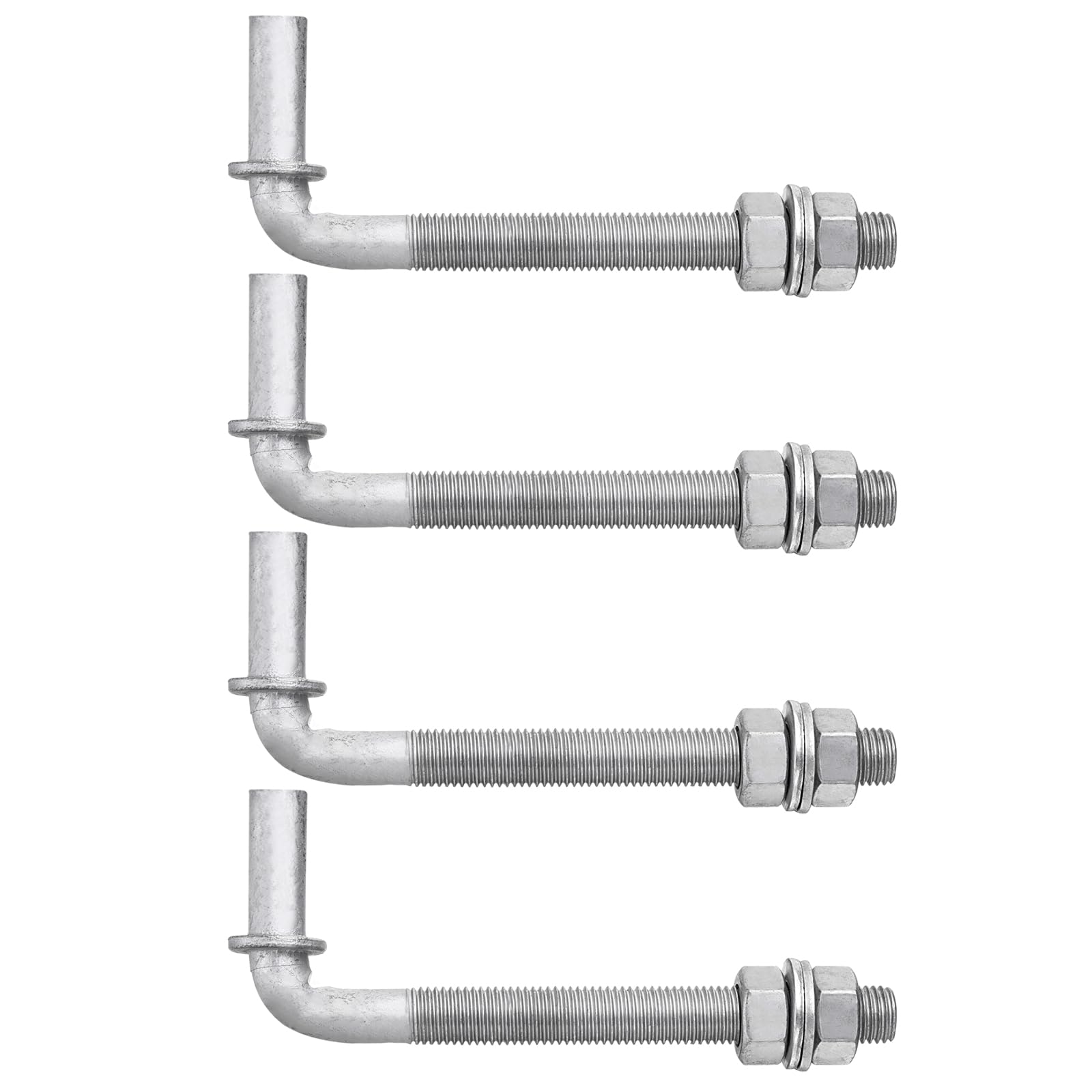 Charnière de portail en J抗 rouille en acier galvanisé de 15,2 cm pour forte charge