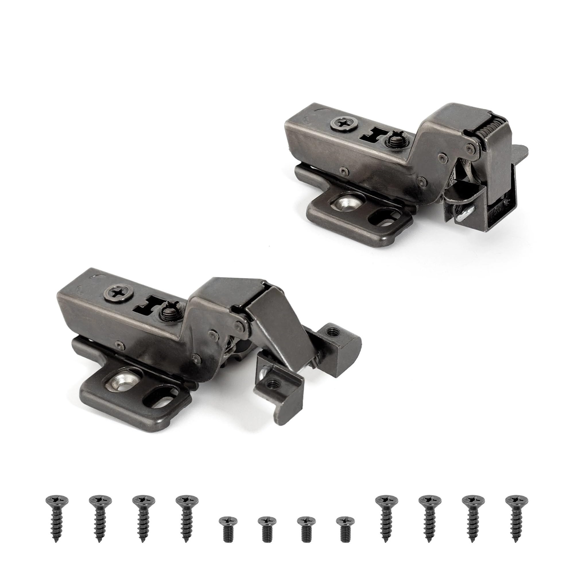 Chtkagv Insert Embed 2Pcs 2-Pack Aluminum Frame Glass Door Hinges