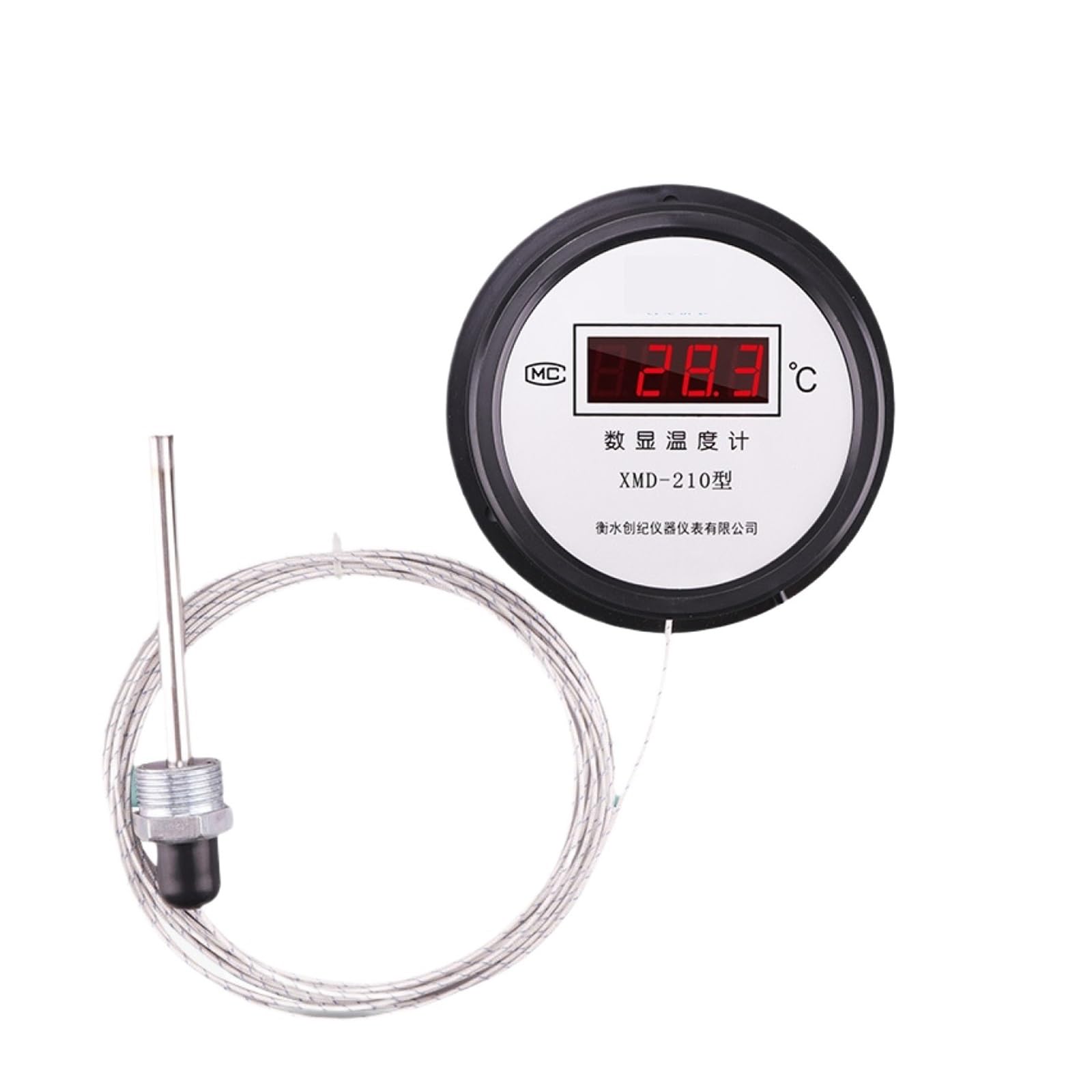Termómetro de pantalla digital Lcd-210 con sensor de temperatura impermeable, sonda de alta precisión para acuario, estanque, uso industrial