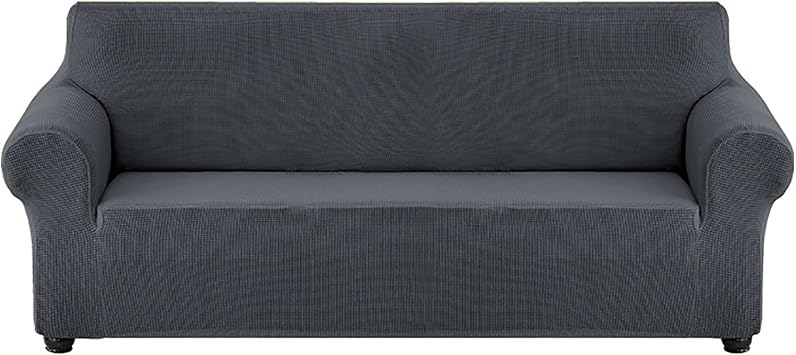 Sofa Cover Keep Your Living Room Pristine with All-Inclusive Sofa Slipcovers Dustproof, Couch Cover Waterproof Pet Protective Covers for Couches Dark Gray-4 Persons
