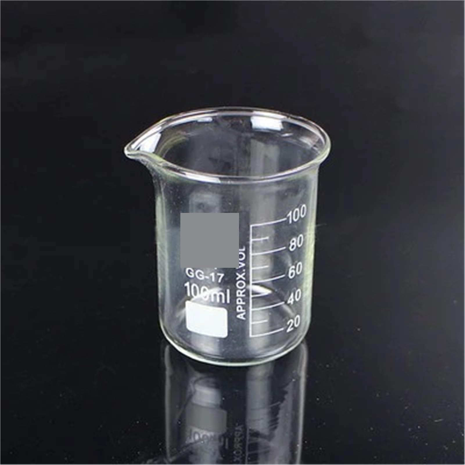 Vasos de precipitados de Vidrio de borosilicato (100 ml, 200 ml, 500 ml, 1000 ml): Material de Laboratorio Resistente al Calor for experimentos de química.