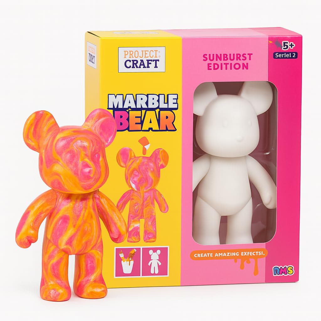 Rms Marble Bear Sunburst Edition Pouring Craft Kit For Kids