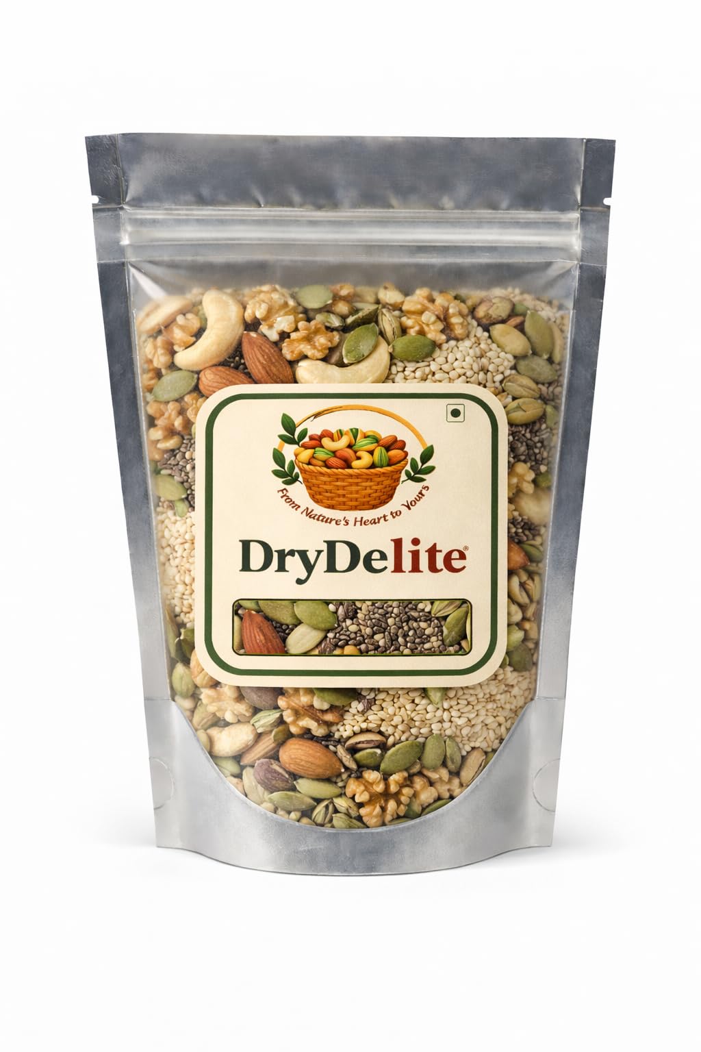 DryDelite Premium and Healthy Dry Fruits & Seeds Mix Pouch, 100% Natural Quality, 250 gm-picture-19