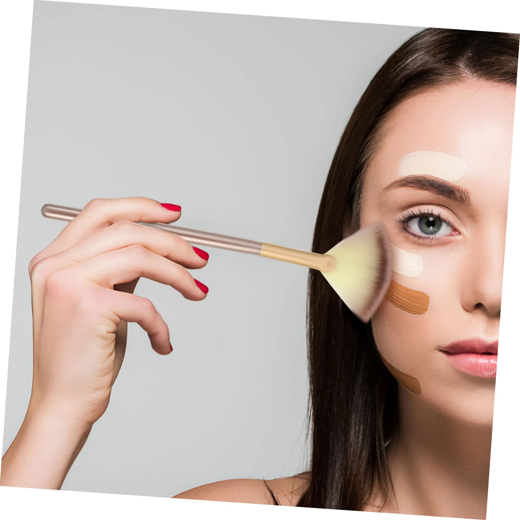 FRCOLOR 27pezzi Per Makeup Per Contouring e Blush Morbidi Per Illuminarie e Ombretto Per e Applicazioni Precise