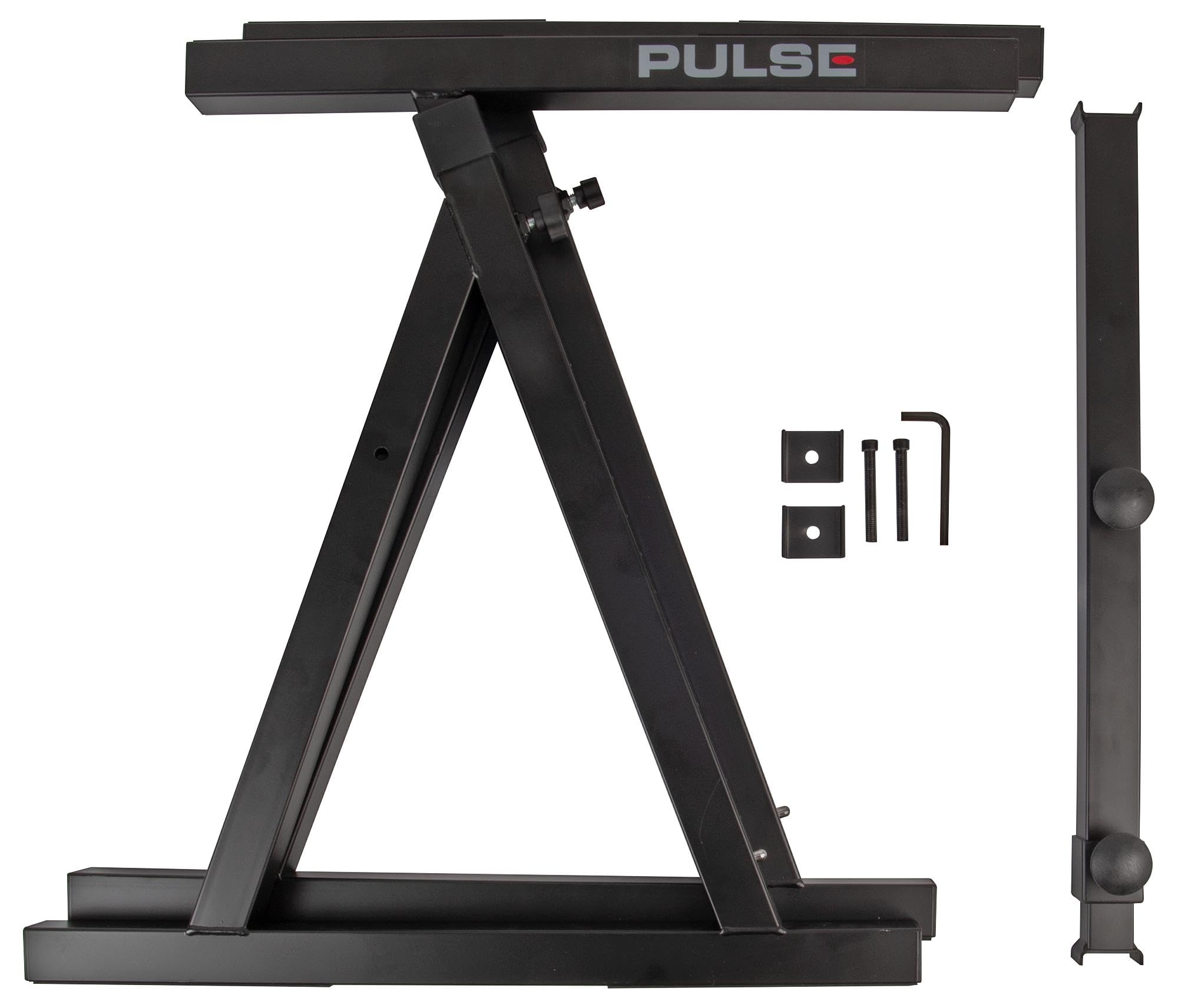PULSE Heavy Duty Z Stand - Supporto regolabile per tastiera e attrezzatura DJ - Adatto a tastiere a 88 tasti, CDJ, giradischi e mixer - Carico massimo 80 kg