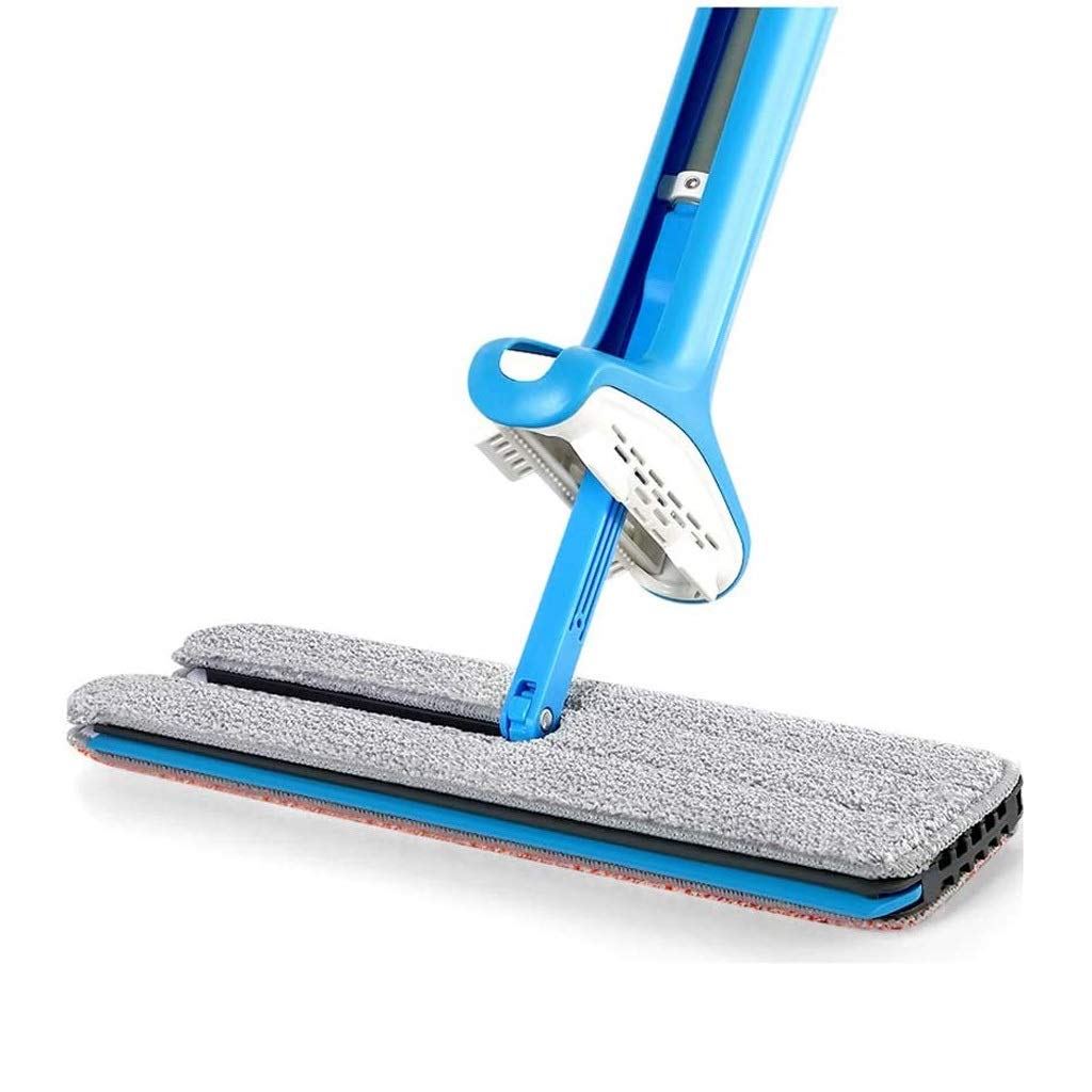 Vadrouille plat télescopique double face avec auto-essorage pour nettoyage du sol