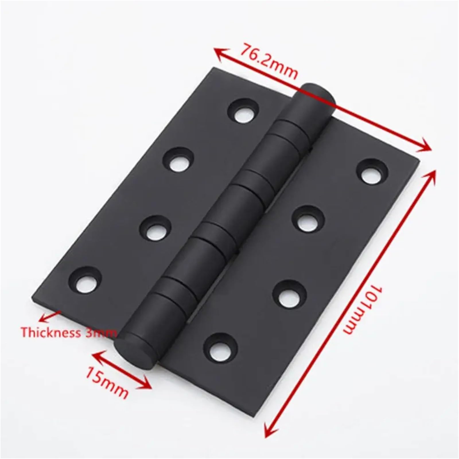 Bisagras plegables, Bisagra plegable de acero inoxidable 304, 4 pulgadas, Flaen, baño puerta madera gruesa, multicolor, 2 piezas(Schwarz)