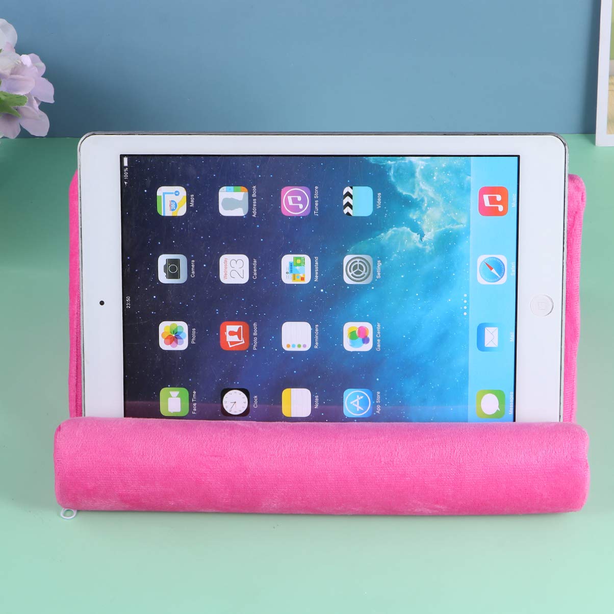 Supporto Per Tablet E Smartphone Con Cuscino - Morbido, Pieghevole, Per Letto E Divano - Foto 9