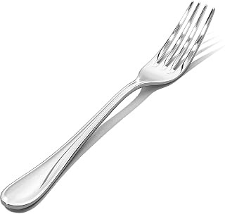 KINGSTONE 12-Piece Teardrop Dinner Forks Set 8.07" 18/10 Stainless Steel, Mirror Polished Dishwasher Safe Silverware