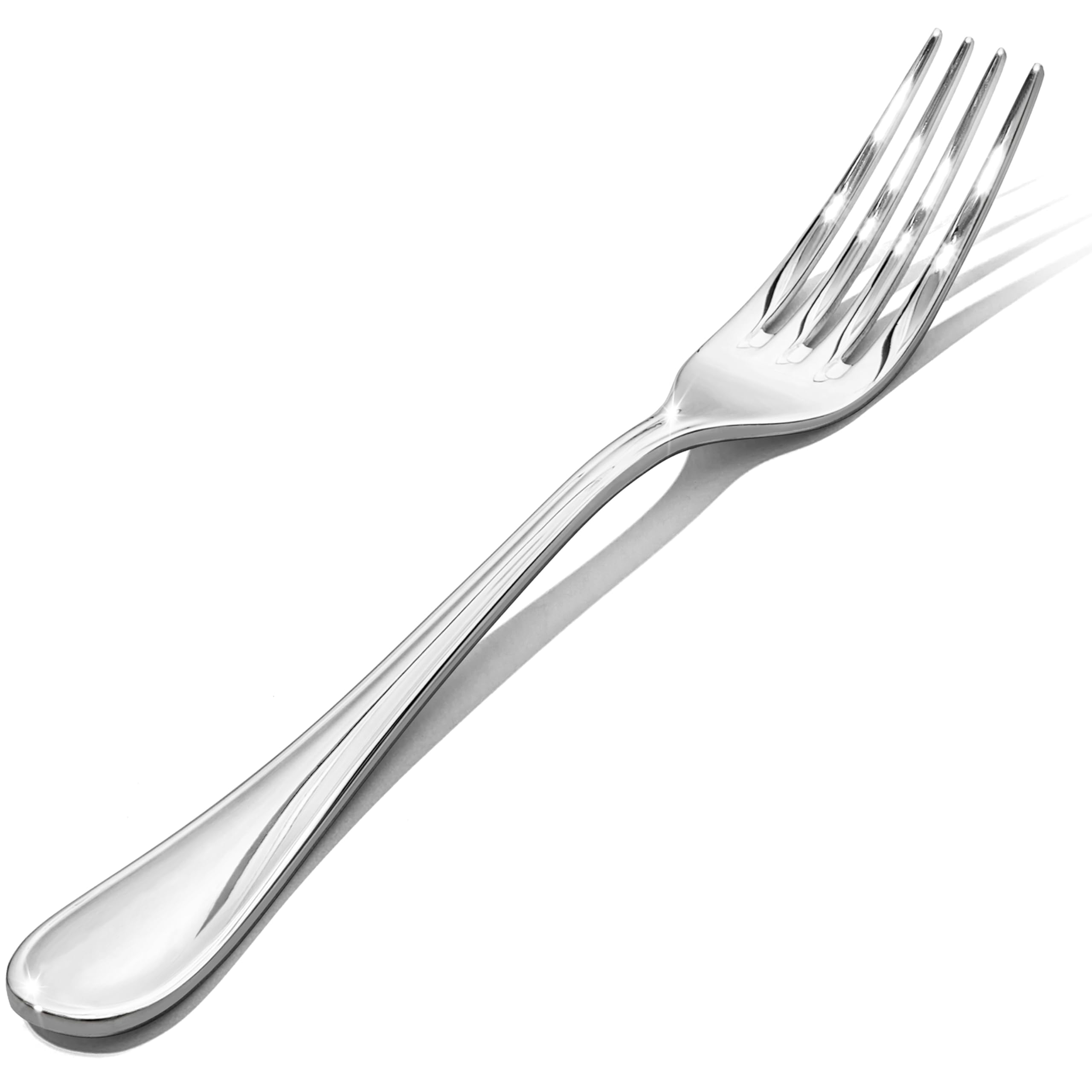 Photo 1 of 12-Piece 8-Inch Teardrop Dinner Forks Set, 18/10 Stainless Steel Table Forks