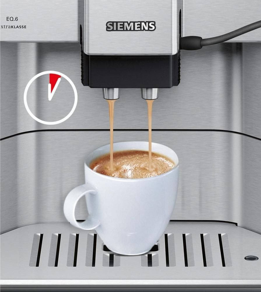 Siemens tE607F03DE machine à café en acier inoxydable
