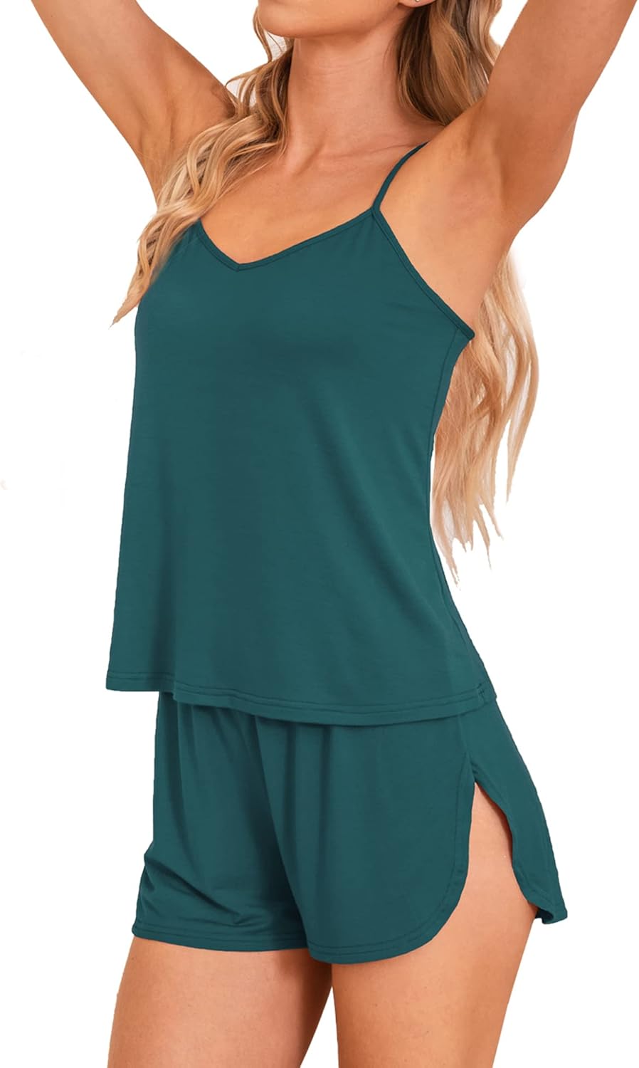 Senert Sexy Pajamas for Women Sleepwear Sexy Lingerie V Neck Pjs Cami Shorts Set Nightwear S-XXL