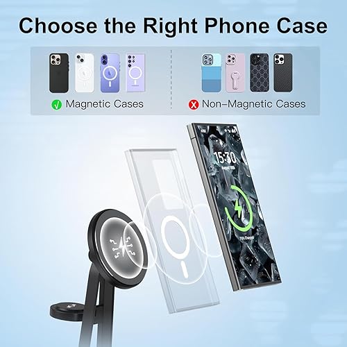 Miniatura 3 de Cargador inalámbrico para Samsung  Estación de carga 3 en 1 para Samsung Galaxy S25S24S23S22 y Watch 765Buds  Cargador MagSafe para iPhone