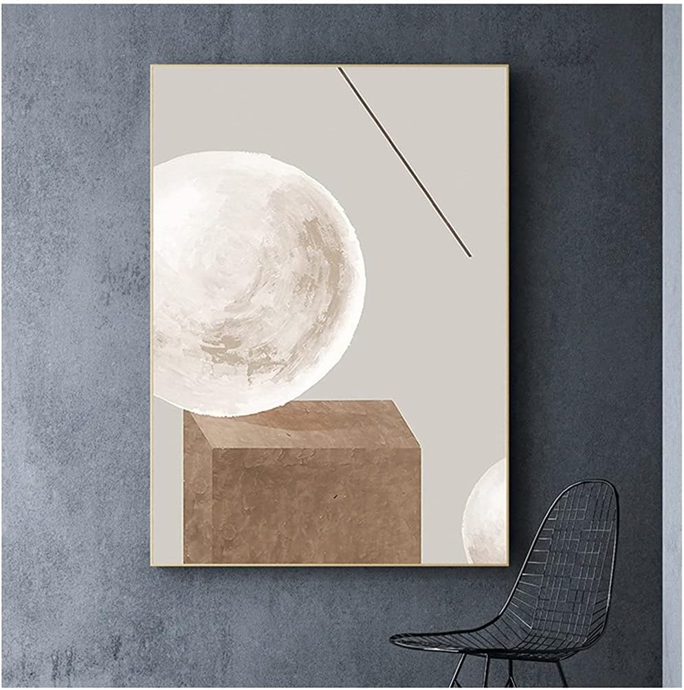 Mhtcj ノルディックスタイルの大きな装飾的な絵画ログスタイルのリビングルームのソファーの背景の壁シンプルな絵画抽象壁画 Color D Style かわいい Color