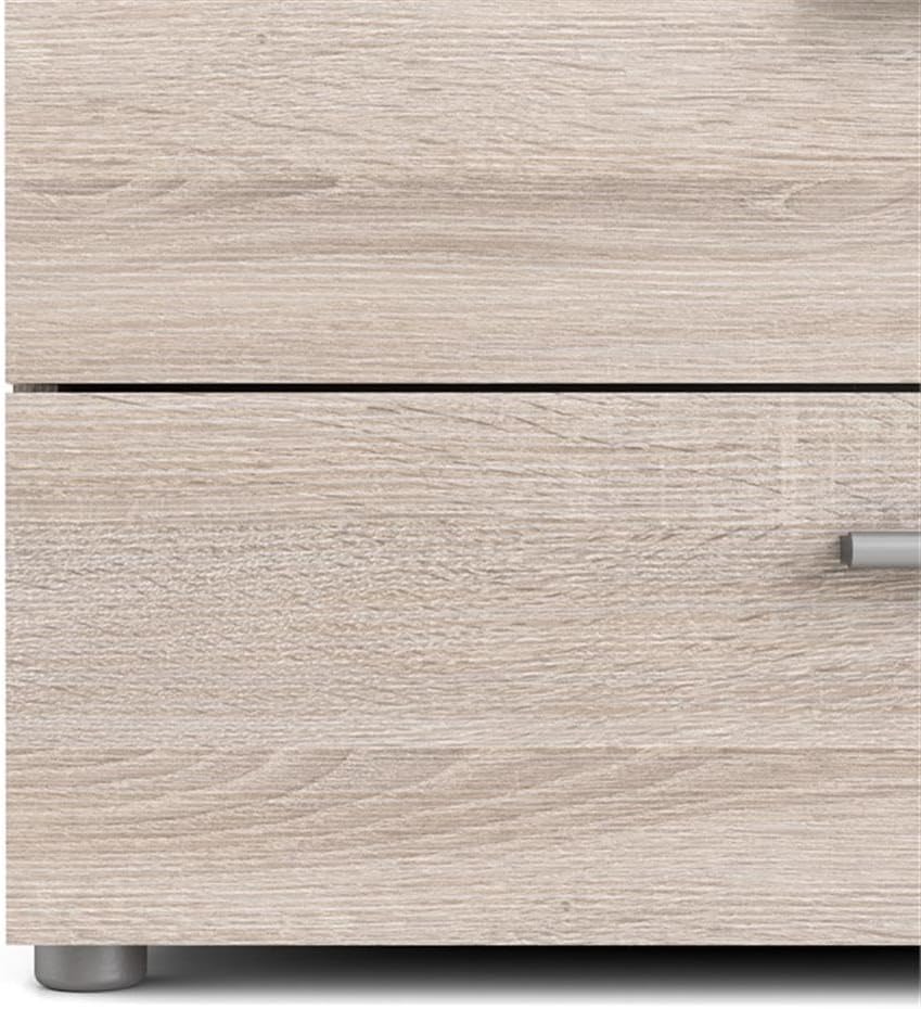 Truffle Oak 4-Drawer Chest with Sleek Contemporary Design