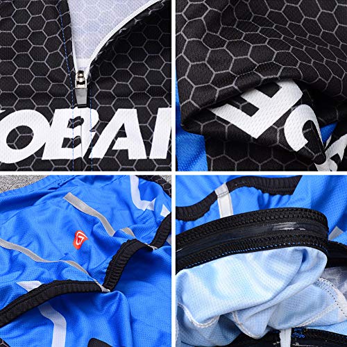 RMane Herren Radsport-Anzüge Fleece Fahrradbekleidung Set Radtrikot Langarm Radjacke + Radhose 3D Gepolsterte S - 2XL - Image 8