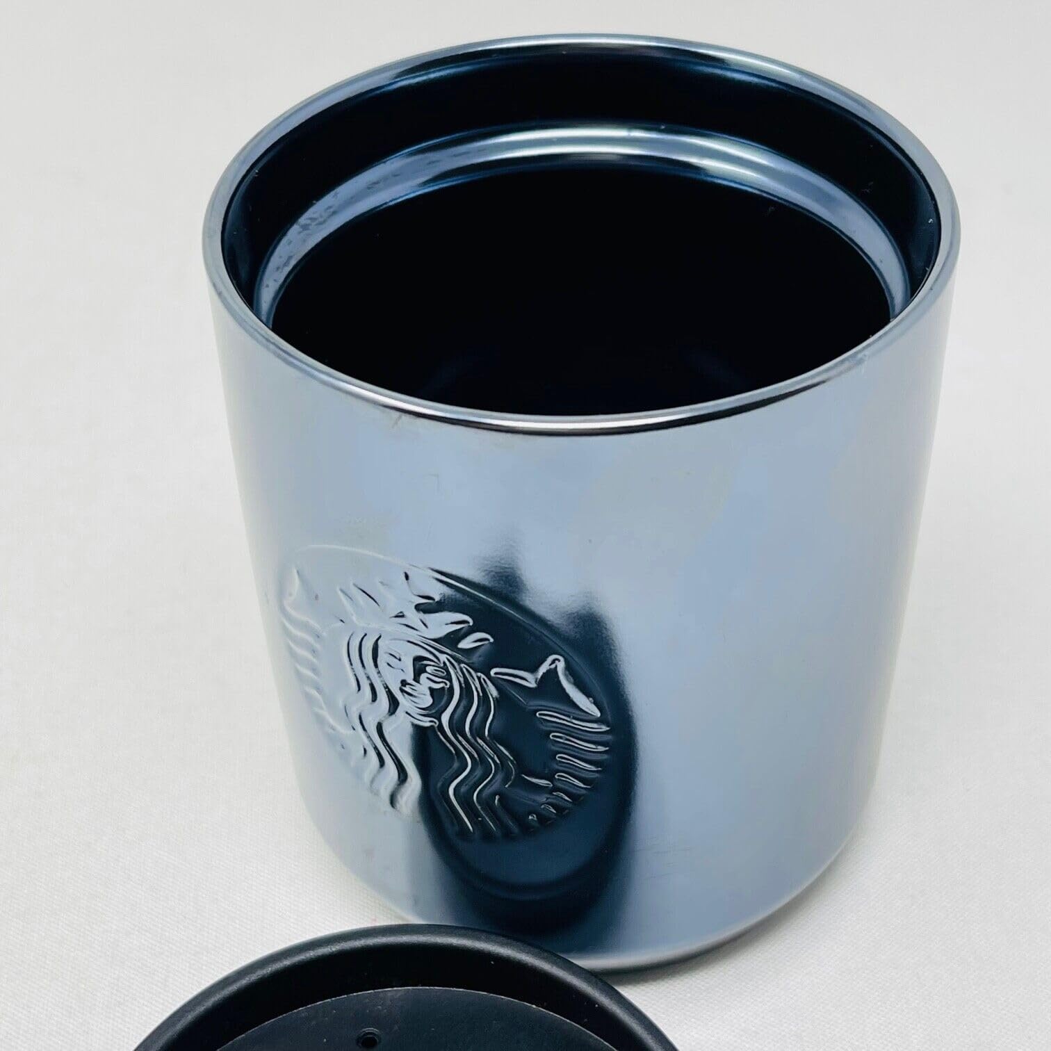 Amazon.com | Starbucks Ceramic Pewter Double-Wall Tumbler, 8oz: Tumblers &  Water Glasses