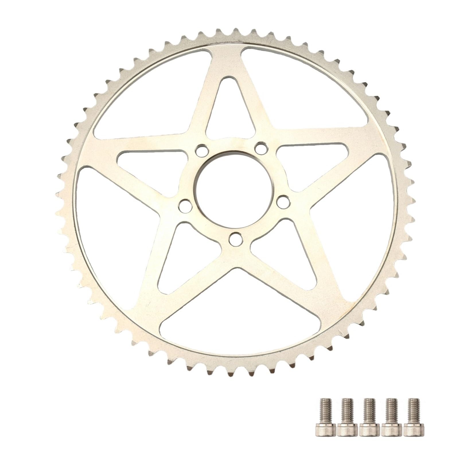 EJUOYO Chain Sprocket Fit For Sur-Ron Light Bee S X 42T 48T 58T Chainring Sprockets 102 106 112 Section Motorcycle Chain(58T Crankset)