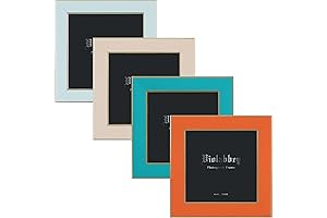 Colorful 4x4 Frames Set of 4: Capture Memories in Style