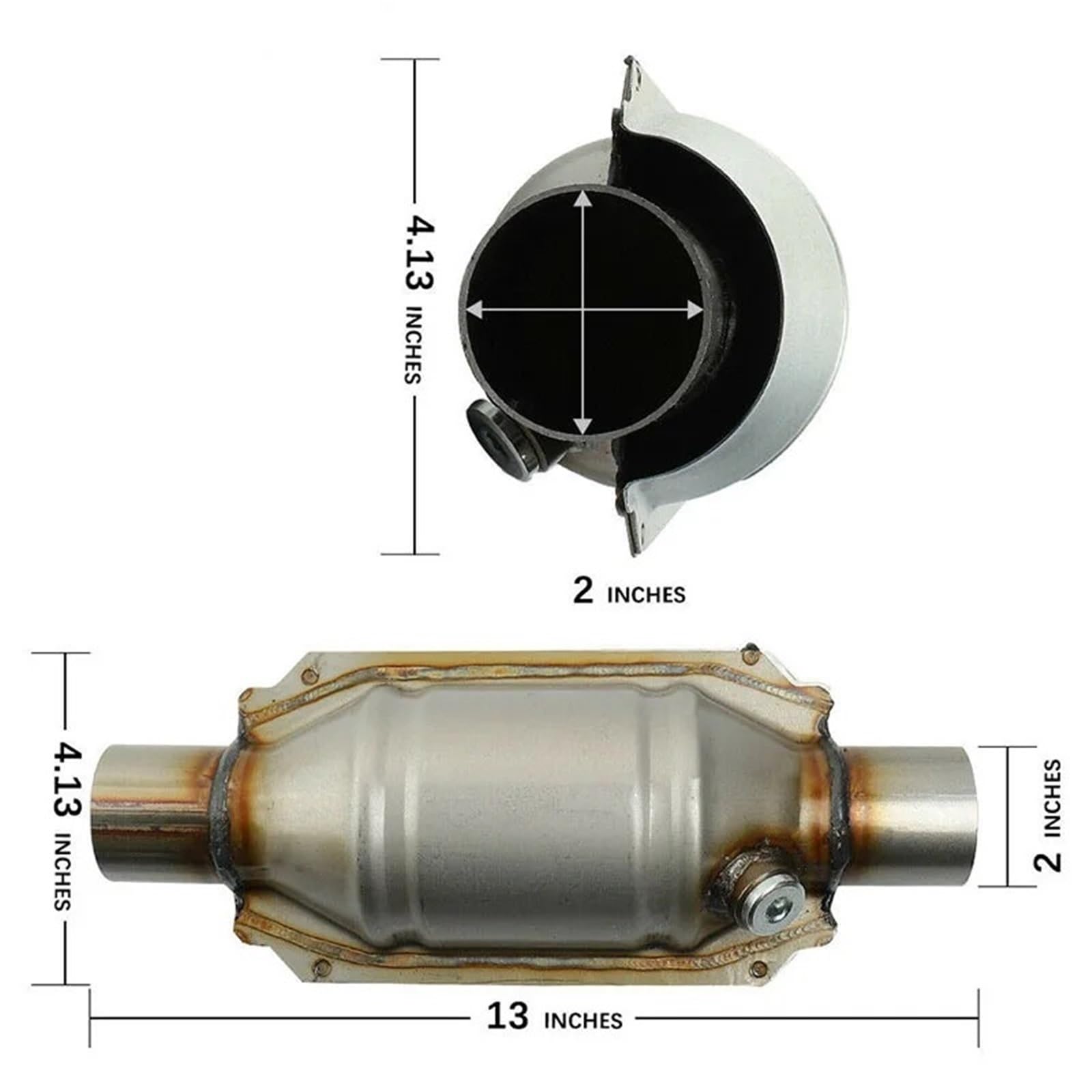 katalizator akcesoria Inne części układu wydechowego silnika PARA Katalizator pasujący do Isuzu NPR GAS 6.0L Uniwersalny NQR NRR 2 katalizator samochodowy