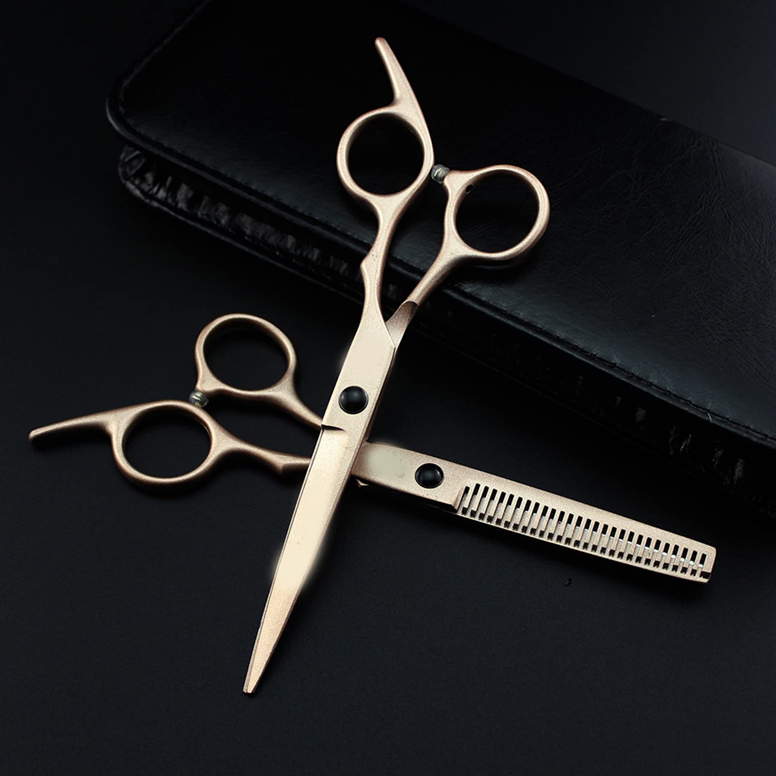 RWRAPS Professionelle Haarschneideschere, Friseur-Haarschere, Effilierschere, Friseurschere, Haarschnitt (Farbe: Effilierschere) (Schneidschere B) (Effilierschere B)