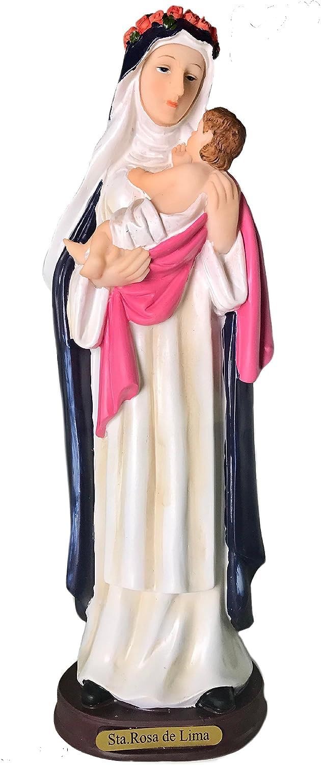 Amazon.com: Alliance 12" Santa Rosa de Lima New Statue Material Resin :  Home & Kitchen