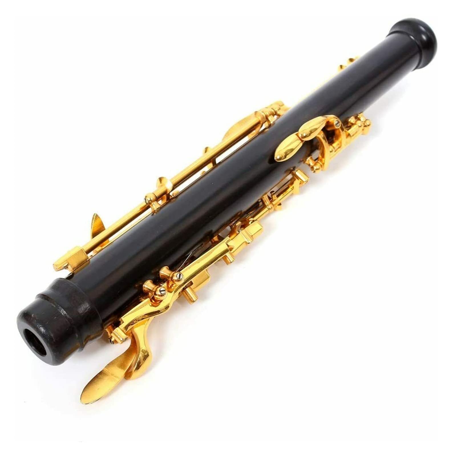 Strumento Oboe Tasto Oboe C Professionale Chiave A Sinistra F Resonanza in Legno Semiautomatico in Legno di Ebano Principiante di Oboe