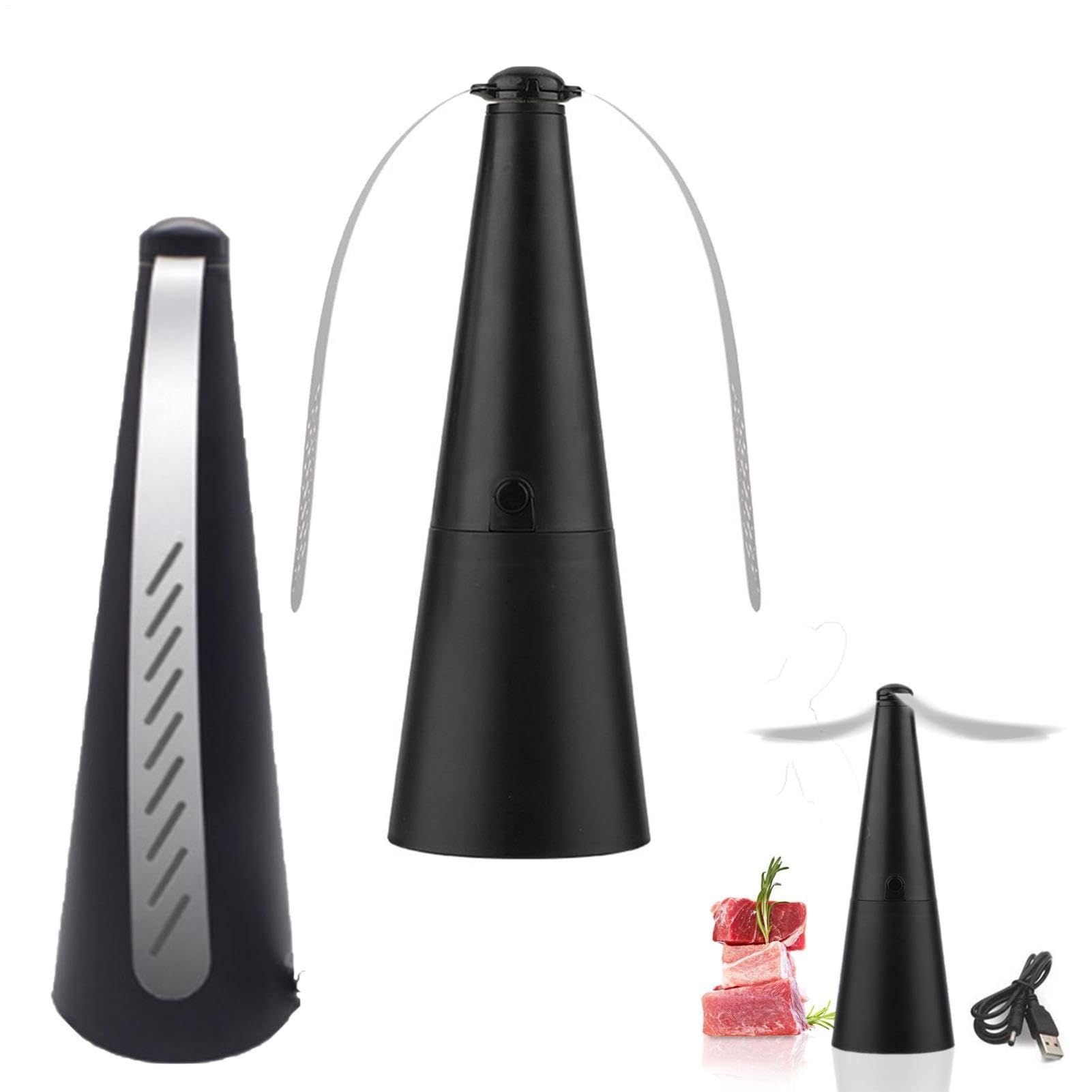 2PCS Fly Fans for Tables, Fly Repellents Fan Indoor Outdoor, 3.3×9.6inch
