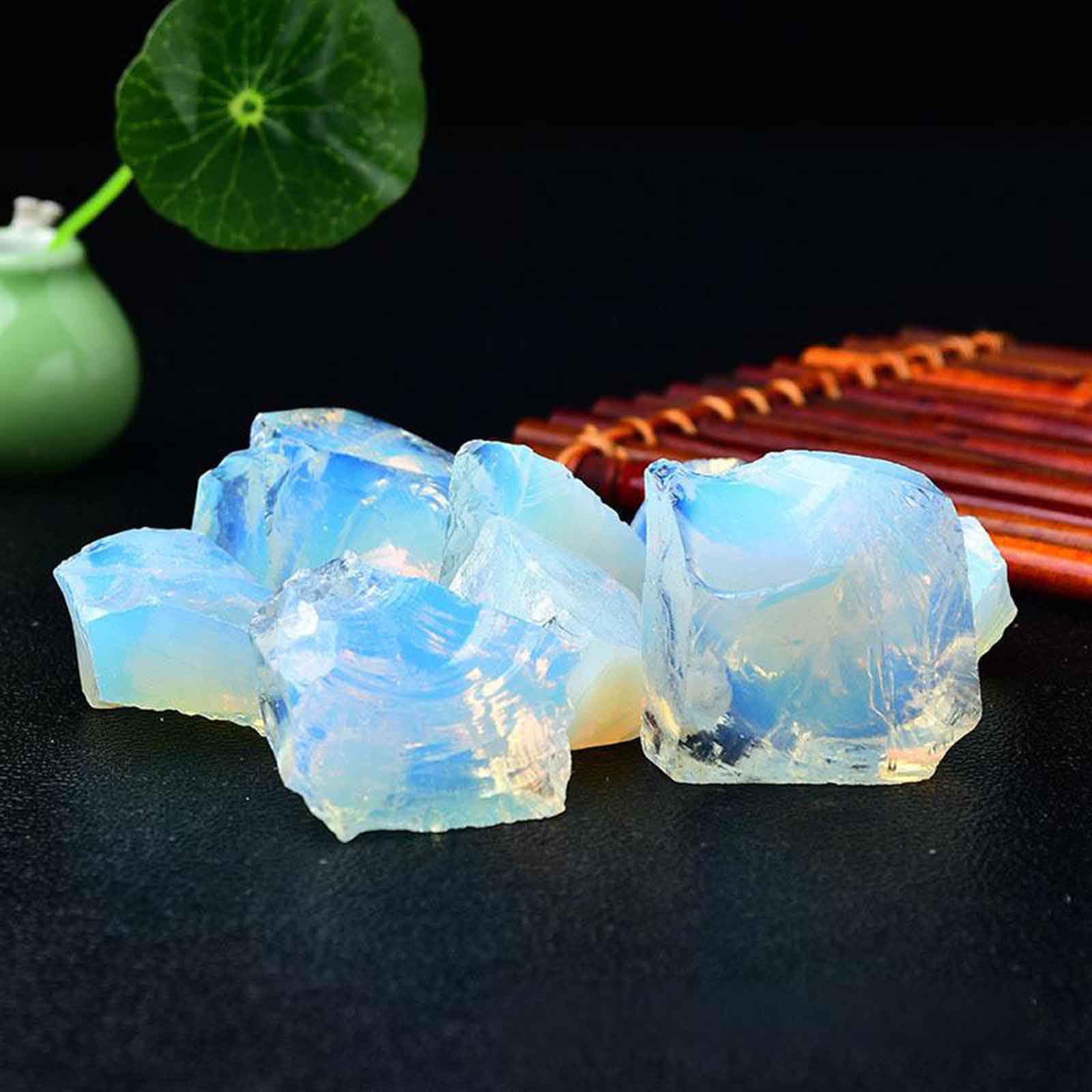 Quarzo Naturale, Cristalli Grezzi opali, for burattatura, cabbing, fontane rocciose, Decorazione, lucidatura, avvolgimento di Fili, Wicca e Reiki | 1.2~2in/2.2lb
