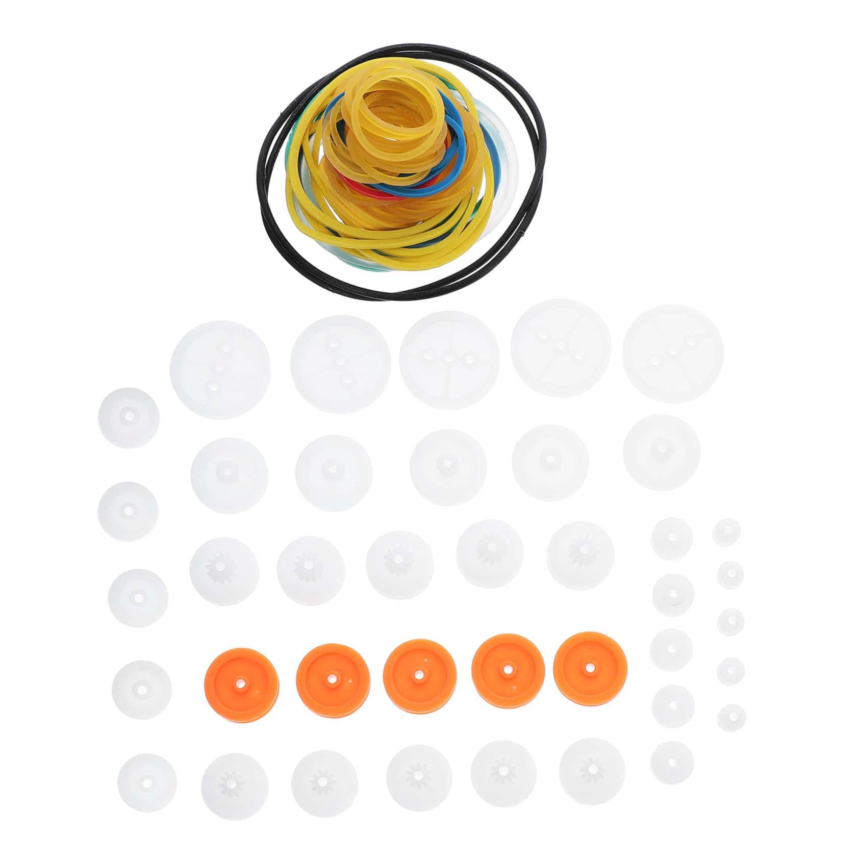 Zerodeko Plastic Pulley Rubber Band Combination for Accessories Science Experiment Toys