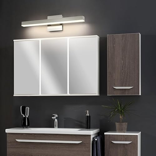 Miniatura 4 de JOOSSNWELL Iluminación LED de tocador de baño, espejo frontal, luces de maquillaje para interiores, lámparas de montaje en pared, lámparas de níquel