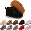 Meckior Baby Booties Newborn Infant Unisex Baby Girls Boys Velvet Rubber Anit-Slip Sole Shoes Toddler Fleece Cozy Winter Warm Prewalker Boots