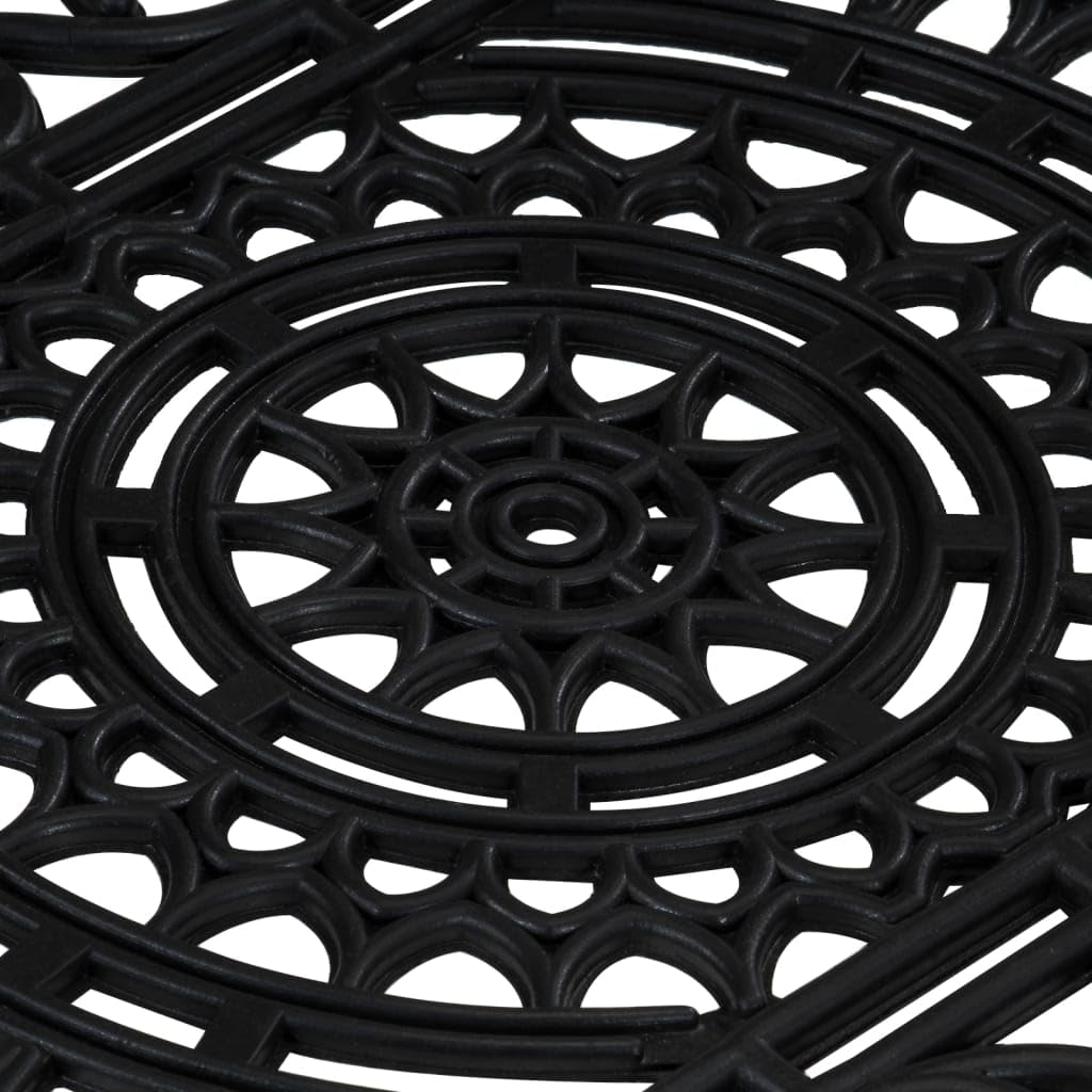 Fußmatte Gummi 45x75 cm - rutschfeste Gummimatte für Außen und Innen - Robuste Türmatte mit Drainage - Schmutzfangmatte Rechteckig für Eingangsbereich Küche Garten Schwarz