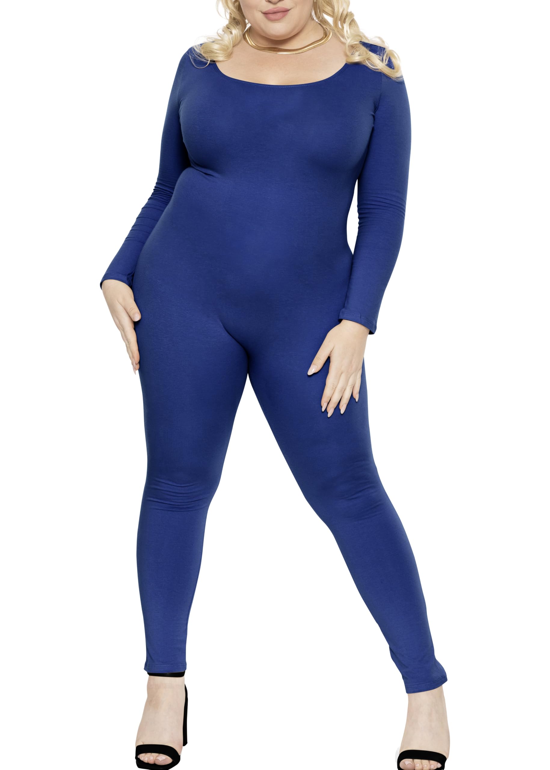 STRETCH IS COMFORT Women's Plus Size Teamwear Cotton Tank Unitard