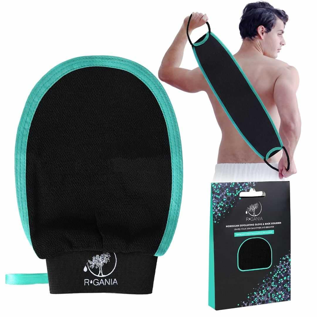 Deep Exfoliating Glove & Back Exfoliator – 100% Viscose. Korean Exfoliating Mitt for Removing Dead Skin, Keratosis Pilaris & Self-Tan – Full Body Exfoliator for Smooth, Glowing Skin