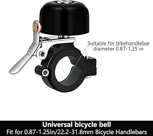 Miniatura 3 de Greallthy Bike Bell Classic Brass Bicycle Bell,Bike Bells for Adults Kids,Loud Sound Bells Fit for 0.87-1.25in/22.2-31.8mm Bicycle Handlebars,Road