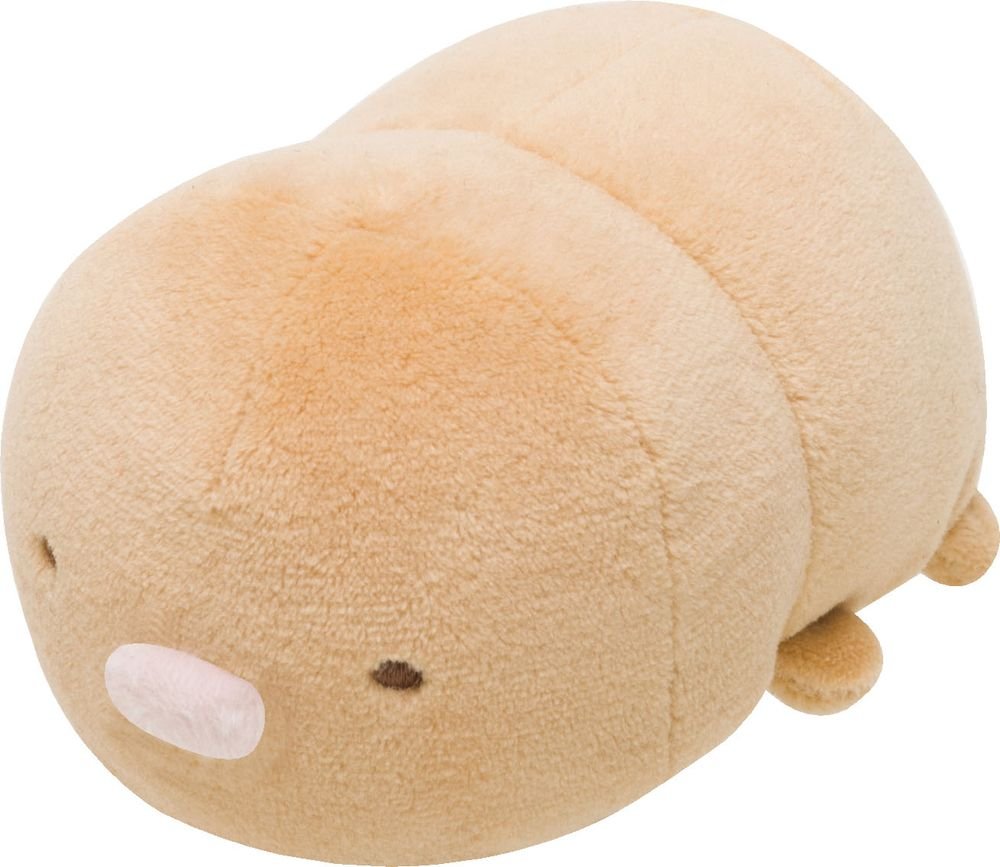 鈴付き茶色と白の角のあるぬいぐるみ 発売月｜株式会社フクヤ│プライズ・アニメ・雑貨