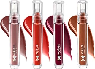 Moraze Liquid Lipstick Combo Pack of 4 (1.8 ml Each) | Matte Long Stay Lip Color Set | Smudge Resistant, Transfer Proof & ... Price In India