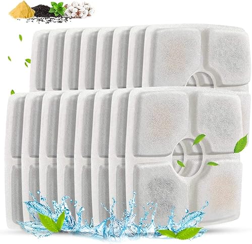Miniatura 8 de Filtro de repuesto para fuente de agua para gatos, filtro de fuente de agua para perros, dispensador de agua para mascotas, filtro de resina de