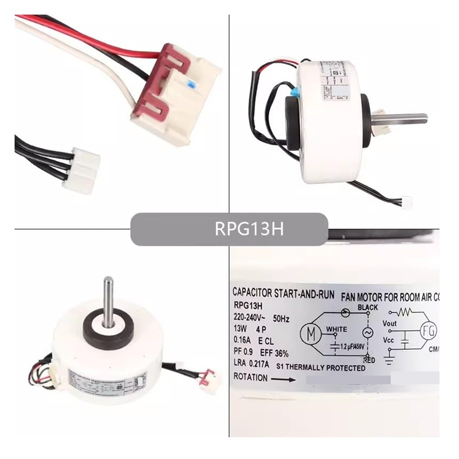 For Moteur De Climatiseur RPG13H YKFG 13 4 38L 4 Moteur De