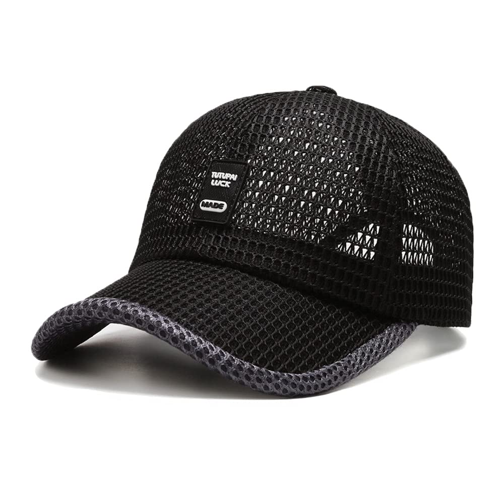 FASHIXDFASHIXD Summer Mesh Baseball Cap for Men Women Trucker Mesh Hat Baseball Hats Outdoor Sports Running hat