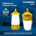 Crompton Portomax Emergency Lantern, 6W, Yellow and White, 3 Lighting Modes, Type C Charging, 13 Hours Battery Life gallery image