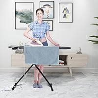 Vista 7 de Duwee Tabla de planchar de 12 x 36 pulgadas con cubierta resistente al calor y almohadilla de fieltro gruesa, patas resistentes