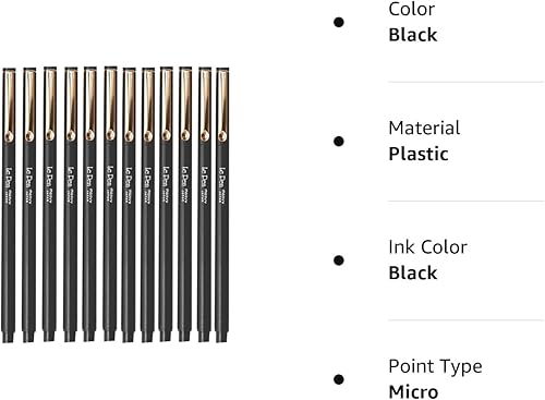 Miniatura 3 de Black Le Pen (12 unidades) - Serie 4300